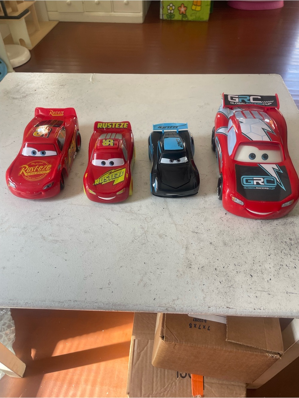 Disney Red & Black Lightning McQueen and Racer Toy Car Set - Pack of 4
